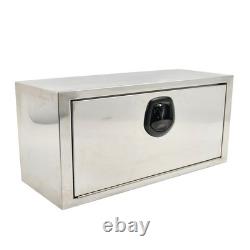 30x12x14 Stainless Steel Underbody Truck Tool Box Trailer Storage withLock