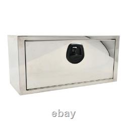30x12x14 Stainless Steel Underbody Truck Tool Box Trailer Storage withLock