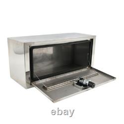 30x12x14 Stainless Steel Underbody Truck Tool Box Trailer Storage withLock