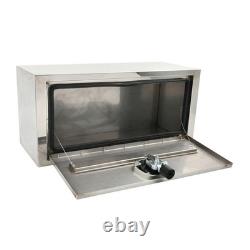 30x12x14 Stainless Steel Underbody Truck Tool Box Trailer Storage withLock