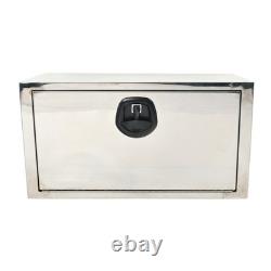30x14x16 Stainless Steel Underbody Truck Tool Box Trailer Storage withLock