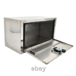 30x14x16 Stainless Steel Underbody Truck Tool Box Trailer Storage withLock