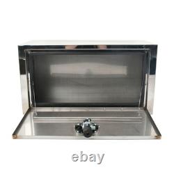 30x14x16 Stainless Steel Underbody Truck Tool Box Trailer Storage withLock