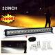 32 1850w Amber White Strobe Led Light Bar Combo Beam Offroad Driving 4wd Truck