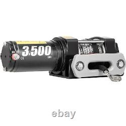 3500LBS Electric Winch Synthetic Rope Trailer Off Road For Boat Truck Pickup SUV