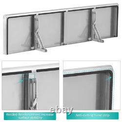 36 in Stainless Steel Folding Serving Shelf Wall Mount for Food Truck & BBQ