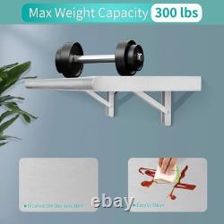 36 in Stainless Steel Folding Serving Shelf Wall Mount for Food Truck & BBQ