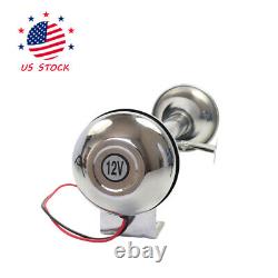 390mm STAINLESS STEEL SINGLE TRUMPET ELECTRIC HORN MARINE TRUCK CAR BOAT 12V