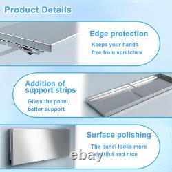 39 Folding Stainless Steel Concession Shelf for Food Trucks and Stalls