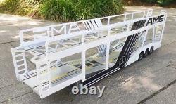 3 Axle 1/14 1100mm FULLY STAINLESS STEEL Auto Transport Trailer NIB