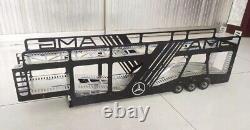 3 Axle 1/14 1100mm FULLY STAINLESS STEEL Auto Transport Trailer NIB
