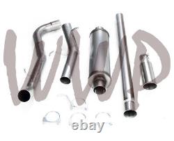 3 Stainless CatBack Exhaust System & 4 Polished Tip 09-13 Chevy/GMC 1500 Truck