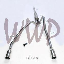 3 Stainless Steel Dual Cat Back Exhaust System 09-13 Chevy/GMC 1500 V8 Pickup