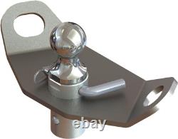 4437 OE-Series Gooseneck Ball With Plate Gray Stainless Steel Trailer Truck