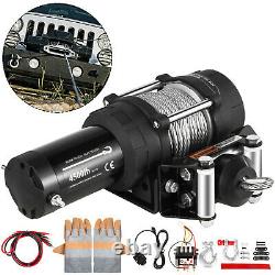 4500LB Electric Winch 12V Trailer Steel Cable Off Road For Boat Truck Pickup SUV