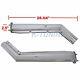 45degree Stainless Steel Mud Flap Hanger Set 2 1/2 2.5 Bolt Pattern Semi Truck