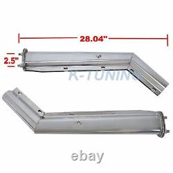 45Degree Stainless Steel Mud Flap Hanger Set 2 1/2 2.5 Bolt Pattern Semi Truck
