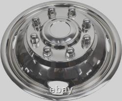 4PCS Set for 2005-2020 FORD F350 Truck 17 Stainless Dual Wheel Simulators