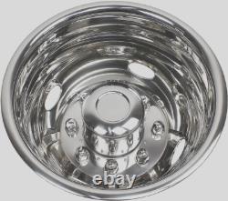 4PCS Set for 2005-2020 FORD F350 Truck 17 Stainless Dual Wheel Simulators