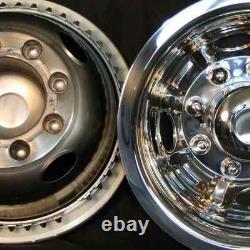 4 CHEVY GMC TRUCK 16 Dual Steel Wheel Simulators Dually Skins Liners Covers