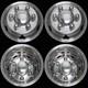 4 Hino Fuso Nissan Ud Bolt On 16 6 Lug Dual Wheel Simulators Dually Rim Covers