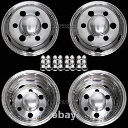 4 Hino Fuso Nissan UD Bolt On 16 6 Lug Dual Wheel Simulators Dually Rim Covers