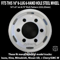 4 Hino Fuso Nissan UD Bolt On 16 6 Lug Dual Wheel Simulators Dually Rim Covers