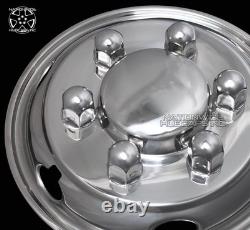 4 Hino Fuso Nissan UD Bolt On 16 6 Lug Dual Wheel Simulators Dually Rim Covers