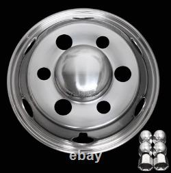 4 Hino Fuso Nissan UD Bolt On 16 6 Lug Dual Wheel Simulators Dually Rim Covers