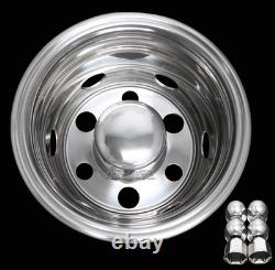 4 Hino Fuso Nissan UD Bolt On 16 6 Lug Dual Wheel Simulators Dually Rim Covers