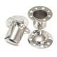 4 Pcs 4.9 Push Through Wheel Center Caps For Truck Trailer Stainless Steel