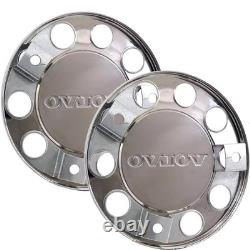 4 Pcs Stainless Steel Wheel Trims Covers 22.5 for Volvo Truck And Bus