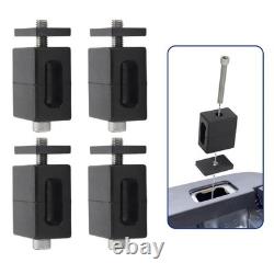 4-Piece Stainless Steel Truck Bed Stake Pocket Mounting Kit Heavy Duty Accesso