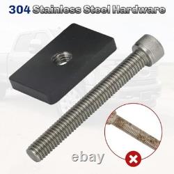 4-Piece Stainless Steel Truck Bed Stake Pocket Mounting Kit Heavy Duty Accesso