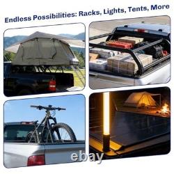 4-Piece Stainless Steel Truck Bed Stake Pocket Mounting Kit Heavy Duty Accesso