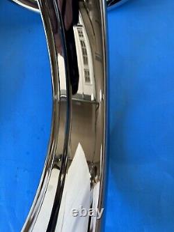 (4) STAINLESS TRIPLE CHROME PLATED BEAUTY RINGS 15x8 RALLY WHEELS, 71-82 TRUCKS