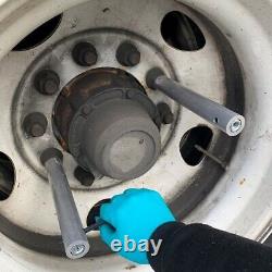 4 Stainless Steel Aero Wheel Covers For 22.5x8.25 Steel Truck Wheels
