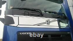 4 pcs. Polished Mirror Stainless Steel Front Covers VOLVO FH4 Euro 6 Series Truck