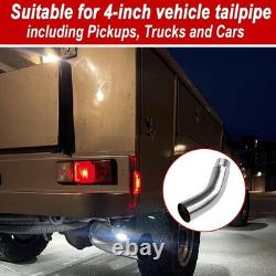4 to 6 Exhaust Tip Elbow Durable Stainless Steel Truck Side Exit