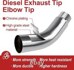 4 to 6 Exhaust Tip Elbow Durable Stainless Steel Truck Side Exit