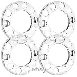 4 x Stainless Steel Truck Wheel Trims For Alloy Wheels 22.5 (Open Centre)