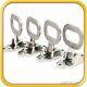 4x Stainless Steel Folding Step Grab Handle For Rv Truck Bus Trailer Camper New