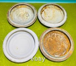 51-'53 CHEVY Fleetline DOG DISH HUBCAPS Styline Wagon 1951 1952 1953 (4)