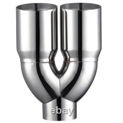 5 Inlet 6Dual Outlet 17 L Stainless Steel Exhaust Tip For Diesel Pickup Truck