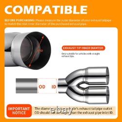 5 Inlet 6Dual Outlet 17 L Stainless Steel Exhaust Tip For Diesel Pickup Truck