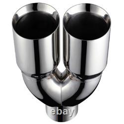 5 Inlet 6Dual Outlet 17 L Stainless Steel Exhaust Tip For Diesel Pickup Truck