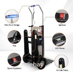 600W Heavy Duty Electric Stair Climbing Hand Trucks, 661lb Capacity for Warehouse