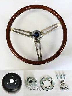 60-62 Ford Falcon 62-64 F Series Truck Wood Steering Wheel 15 High Gloss