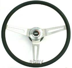 67-72 Chevy C10 Truck/Car Comfort Grip 15 Steering Wheel with Bowtie Horn Button