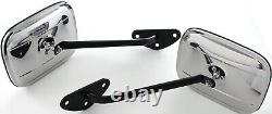 67-72 Chevy C/K Truck Driver & Passenger Side View Door Mirrors & Black Arms